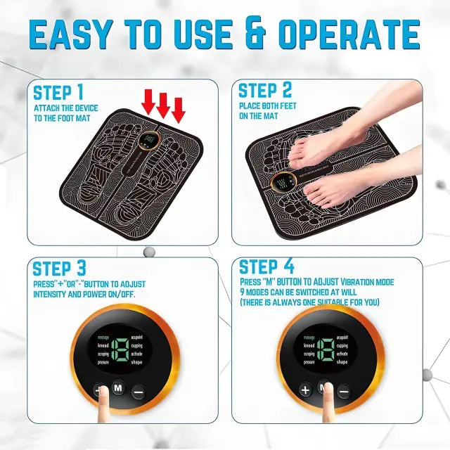 Foot Massage Pain Reliever, Wireless Electric Ems Massager Machine
