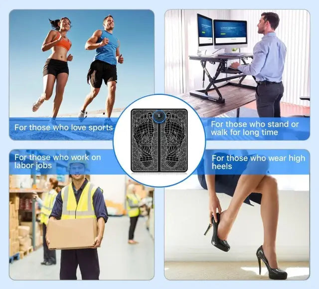 Foot Massage Pain Reliever, Wireless Electric Ems Massager Machine